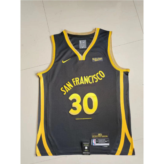 New season Golden State Warriors Stephen Curry NO.30 Basketball Jersey city version mySite
