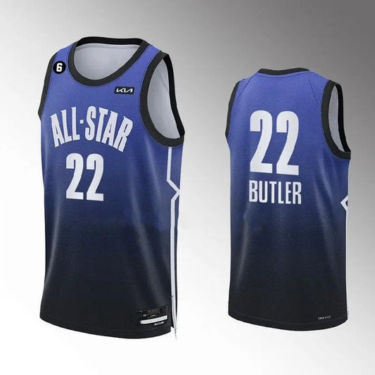 Miami Heat Jimmy Butler NO.22 Blue All Star Basketball Jersey jerseyworlds