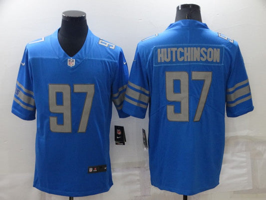 Adult Detroit Lions Aidan Hutchinson NO.97 Football Jerseys mySite