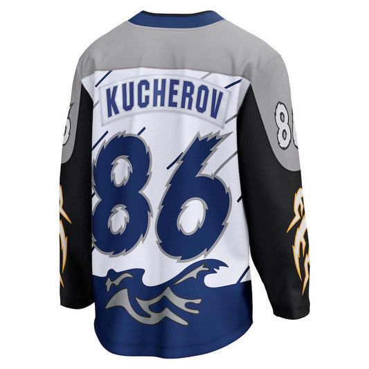 TB.Lightning #86 Nikita Kucherov Fanatics Branded Special Edition 2.0 Breakaway Player Jersey White Stitched American Hockey Jerseys mySite