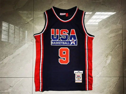 Chicago Bulls Michael Jordan USA dream team NO.9 Basketball Jersey mySite