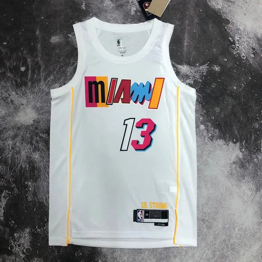 Miami Heat AdeRayo NO.13 White Basketball Jersey mySite