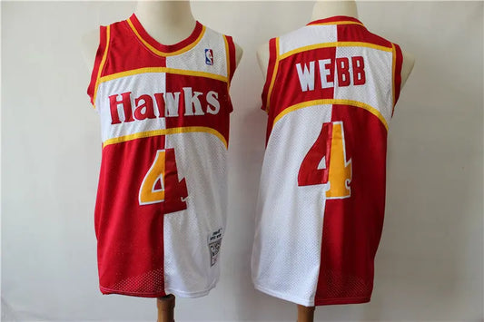 Atlanta Hawks Spud Webb NO.4 Basketball Jersey mySite